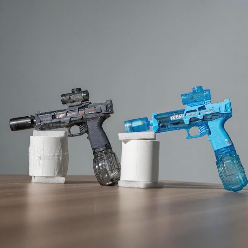 Electric Water Gun with Muzzle Light,Auto Water Gun Blaster,Squirt Gun Range 27-30 Ft,Outdoor Party Summer Water Guns Shooting Game Toy ,Ideal Watergun Gift for Kids & Adults.